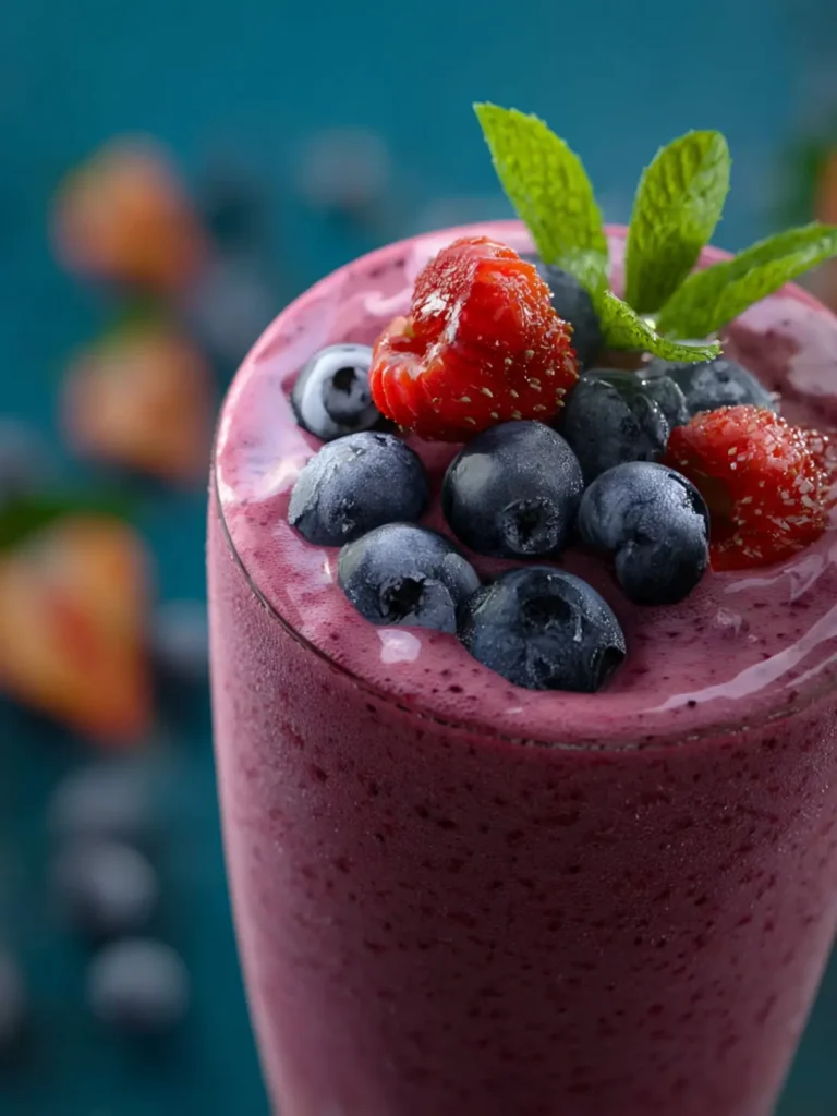 Triple Berry Oat Tropical Smoothie Recipe First Image