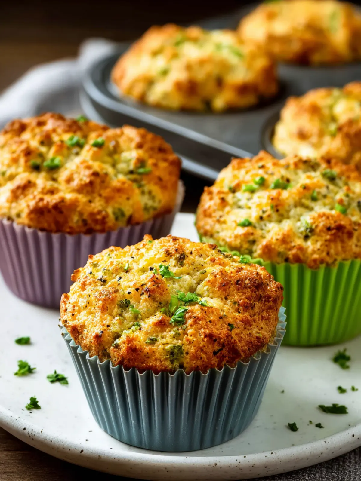 Low-Carb High-Fiber Savory Muffins First Image