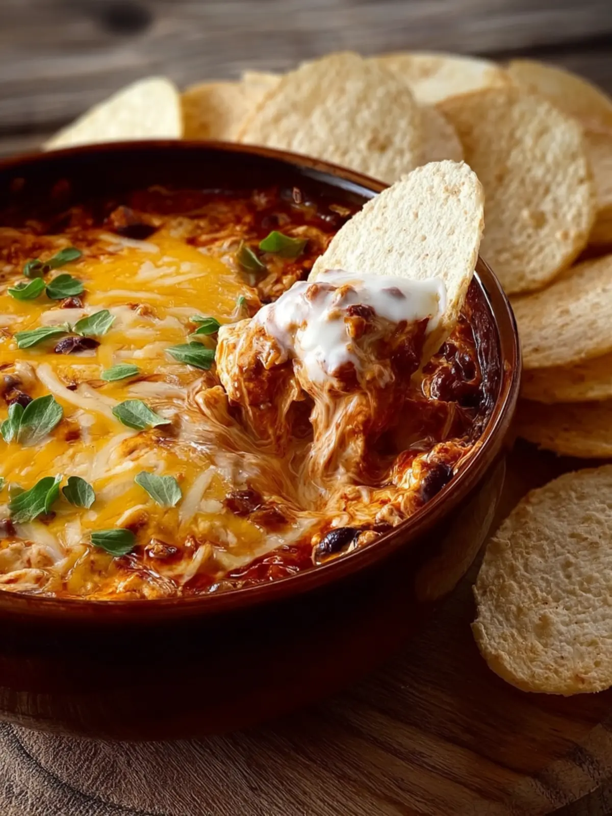 Easy Hot Cream Cheese Chili Dip First Image
