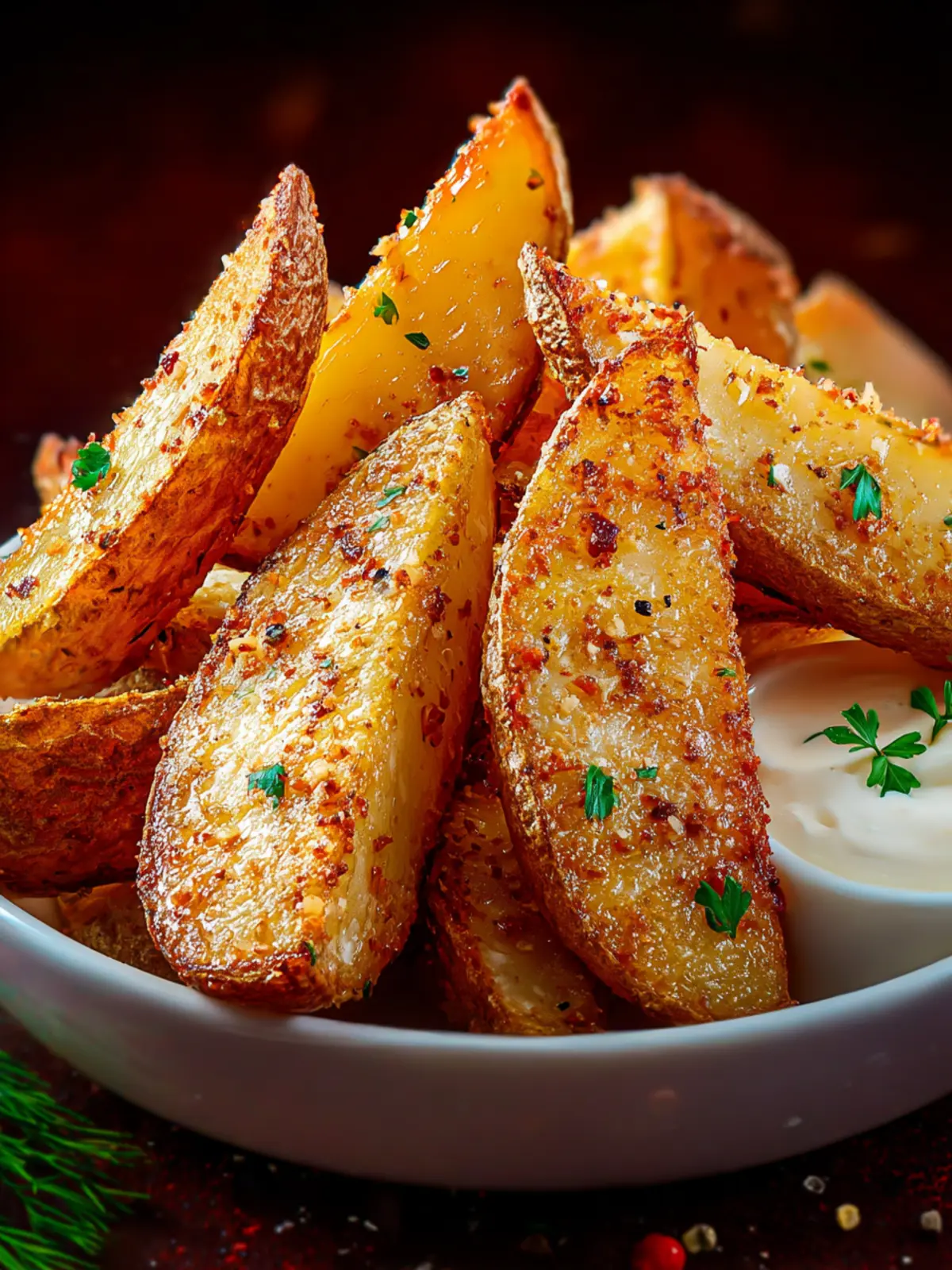 Irresistible Crispy Potato Wedges Recipe for Snack Lovers First Image