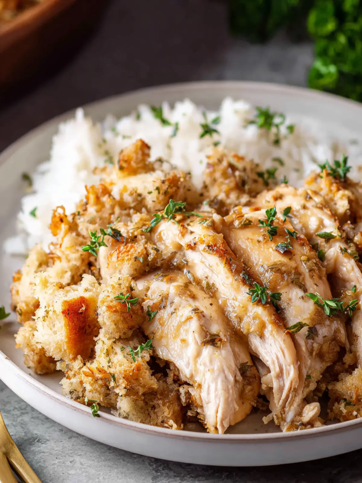 Crockpot Chicken and Stuffing First Image