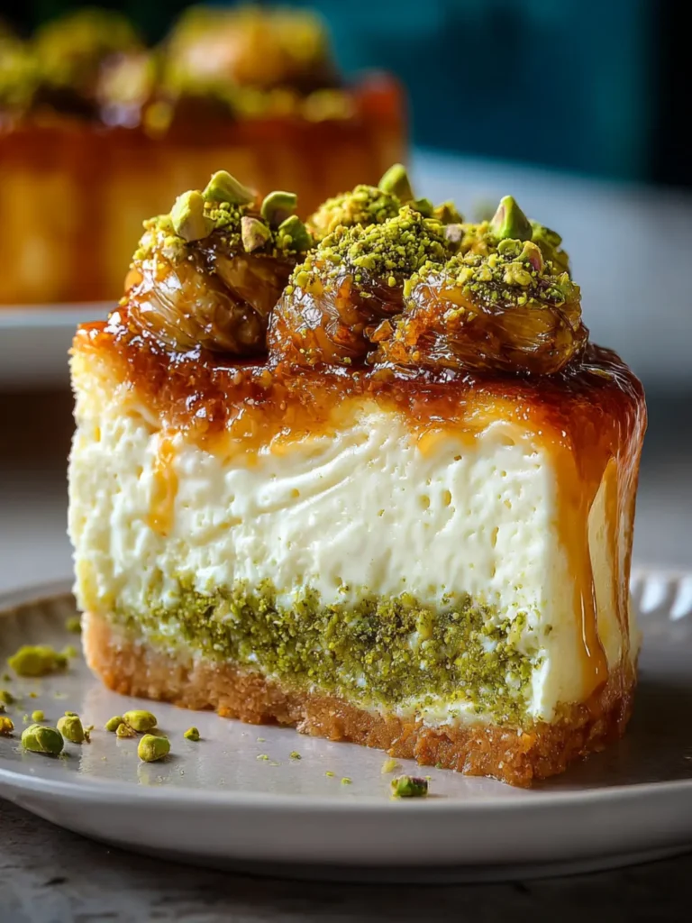 Baklava Pistachio Cheesecake: A Decadent Dessert Delight First Image