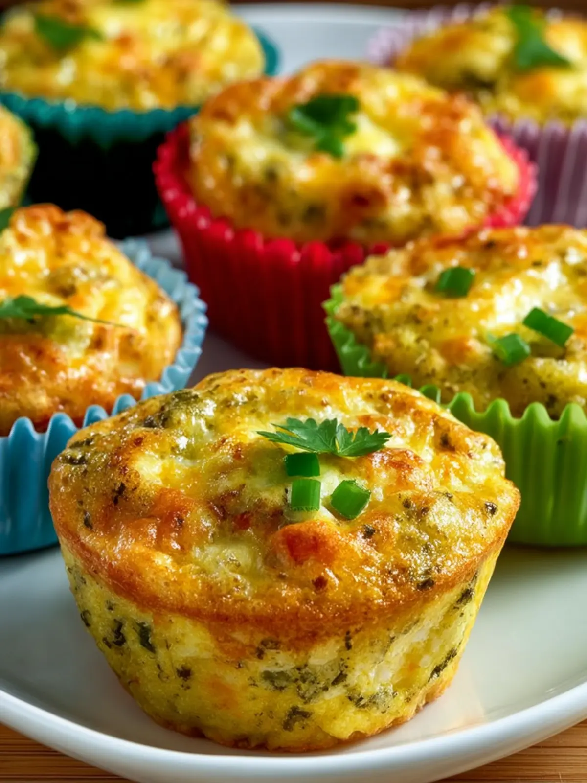 Green Chile and Cheese Egg Muffins First Image