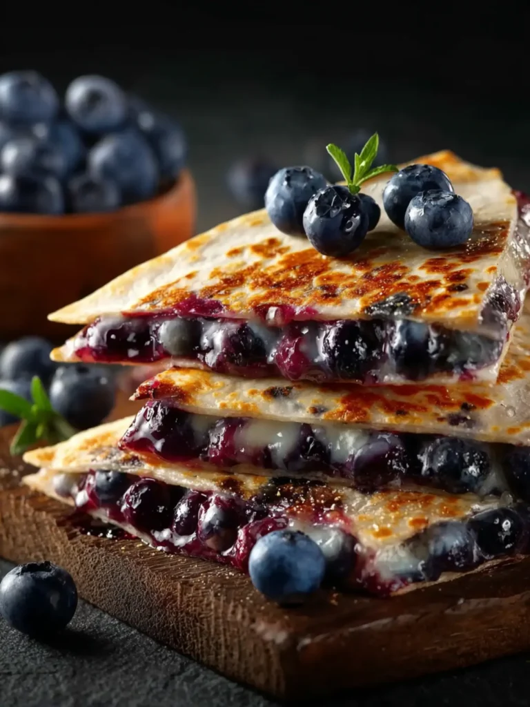 Blueberry Breakfast Quesadilla First Image