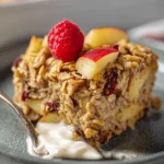 Baked Apple Oatmeal with Greek Yogurt First Image