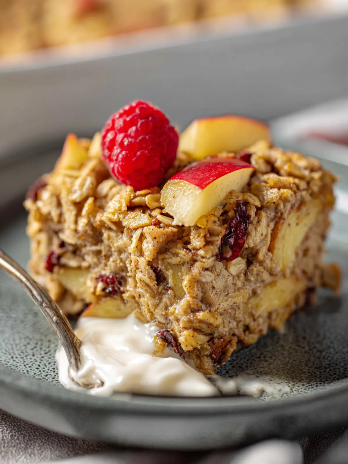 Baked Apple Oatmeal with Greek Yogurt: The Best Cozy Breakfast