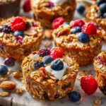 Baked Oatmeal Cups with Greek Yogurt First Image