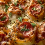 Cheesy Baked Italian Pizza Roses First Image