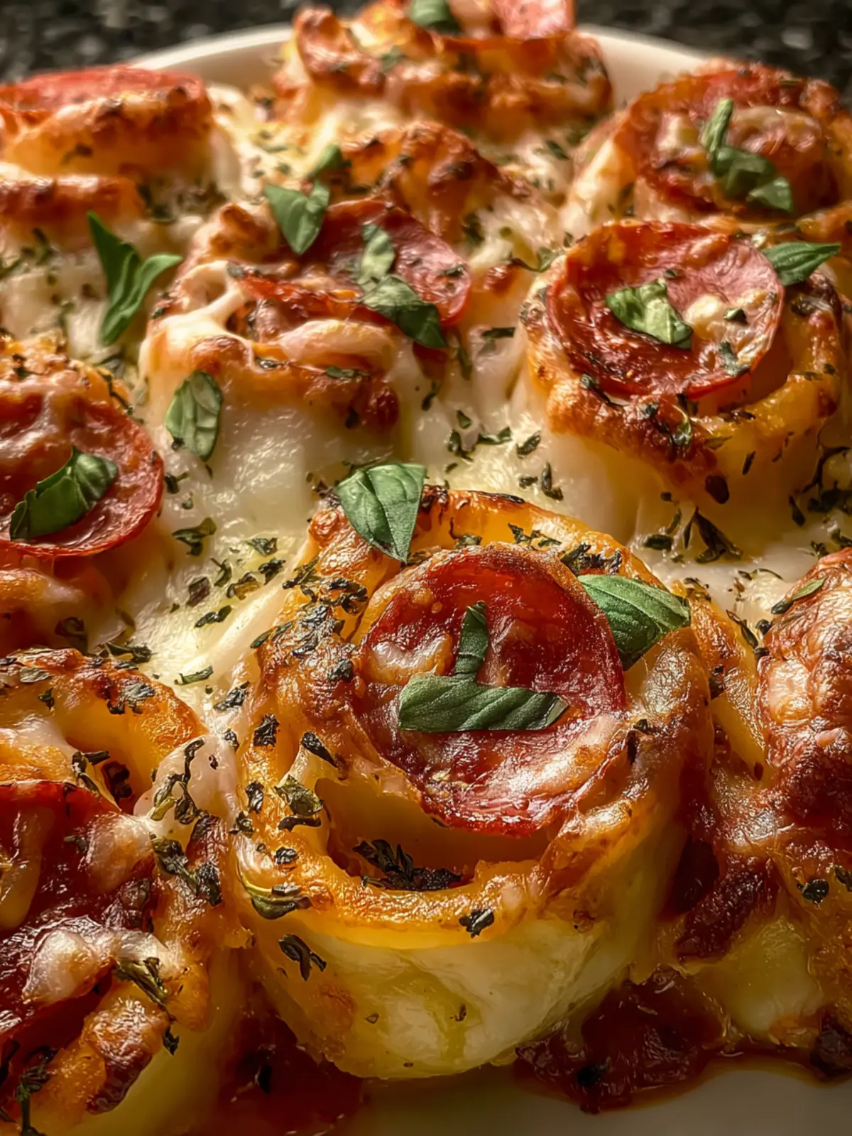 Cheesy Baked Italian Pizza Roses First Image