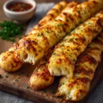 Homemade Cheesy Breadsticks First Image