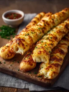 Homemade Cheesy Breadsticks First Image