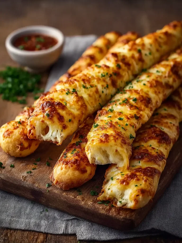Homemade Cheesy Breadsticks First Image