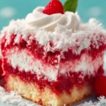 Raspberry Zinger Poke Cake First Image