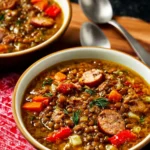 Sausage and Lentil Soup First Image