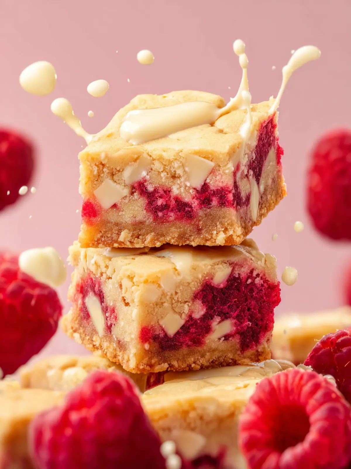 White Chocolate Raspberry Blondies First Image