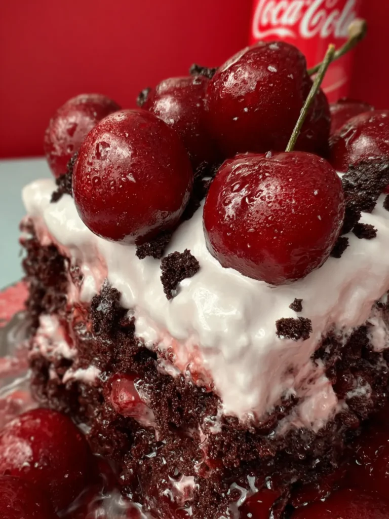 4-Ingredient Cherry Coke Cake First Image