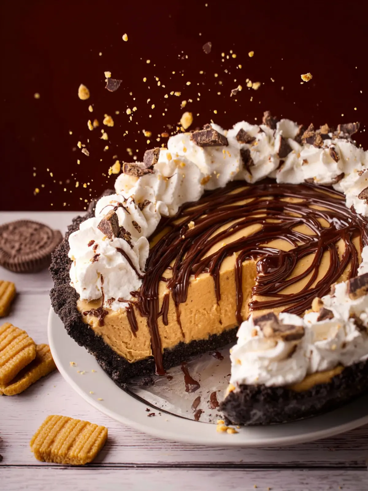Chocolate Peanut Butter Pie First Image