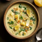 Creamy Tuscan Lemon Artichoke Soup First Image