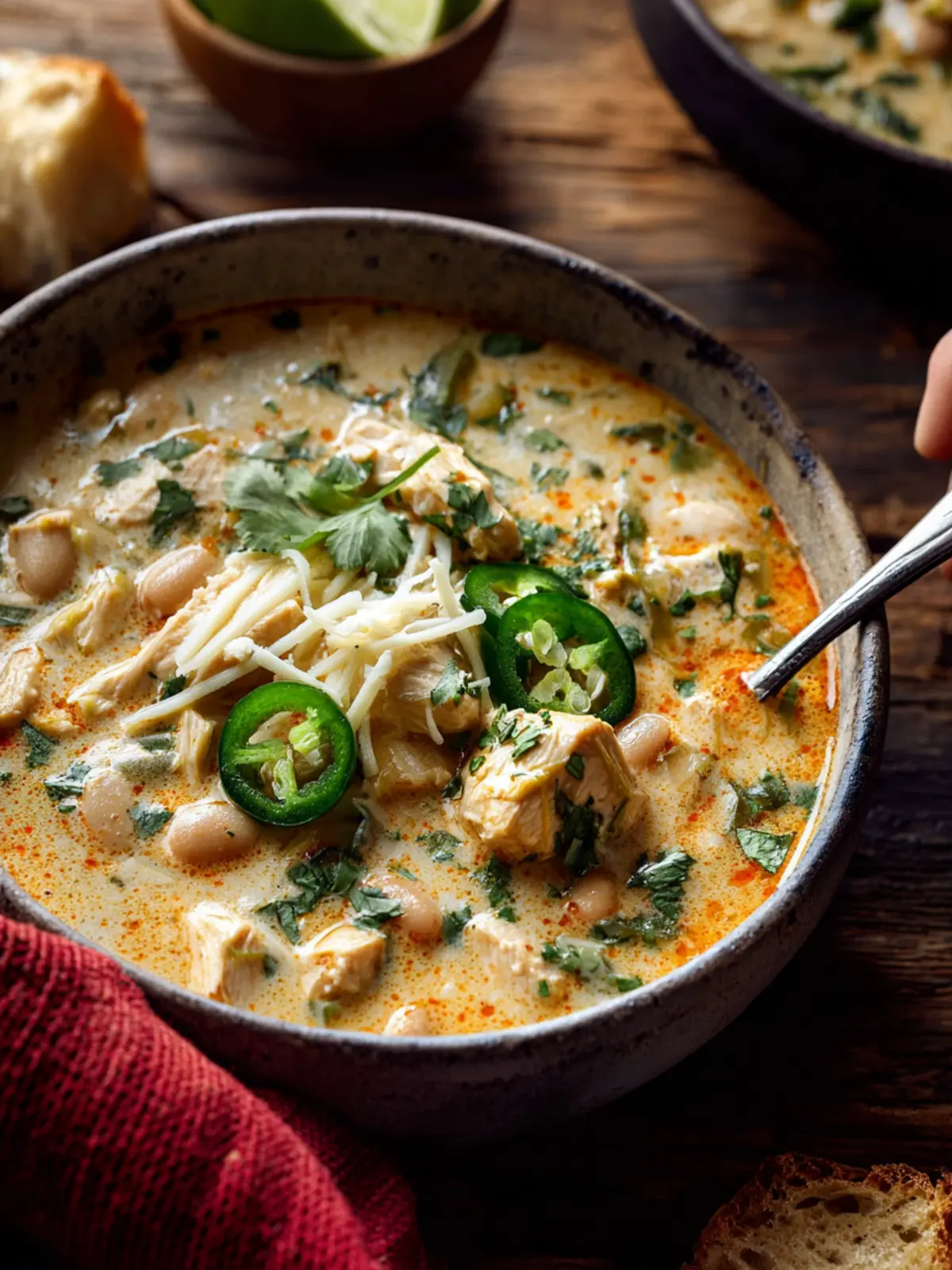 Creamy White Chicken Chili. First Image