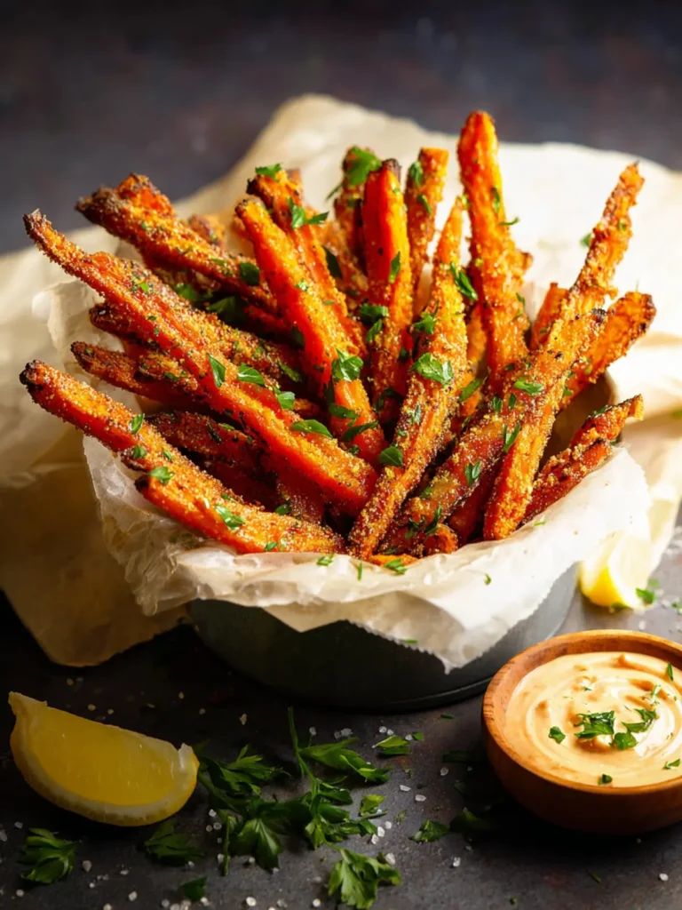 Crispy Carrot Fries (Oven Baked) First Image
