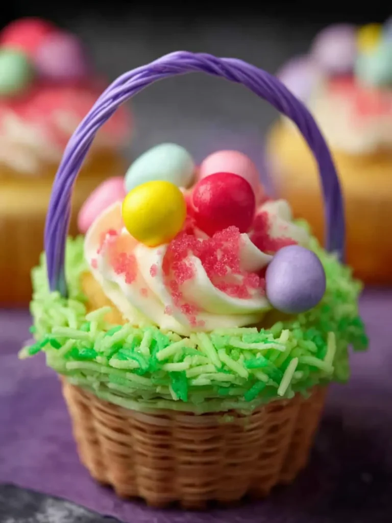 Easy Easter Basket Cupcakes Recipe First Image