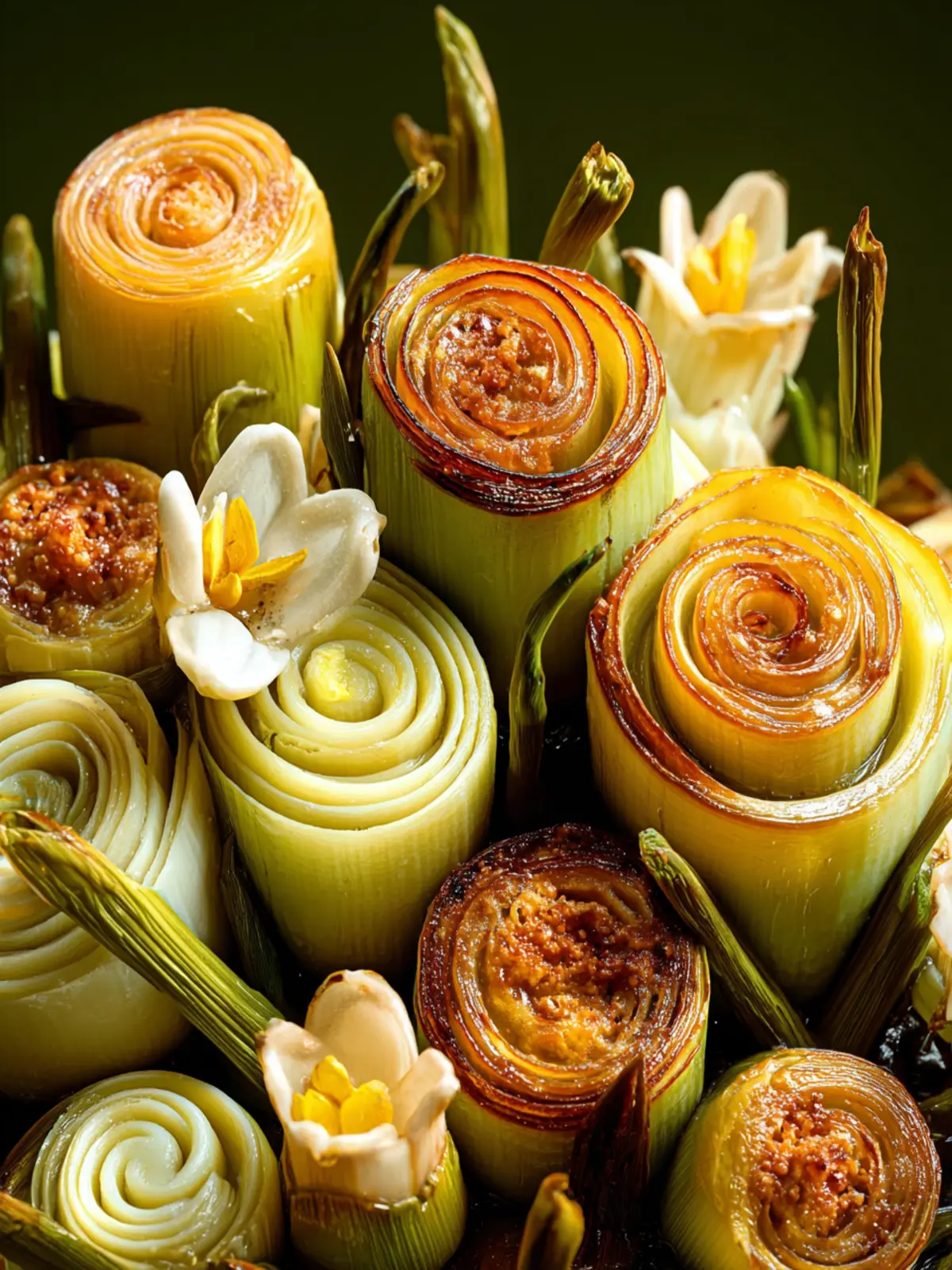 Fondant Leeks First Image