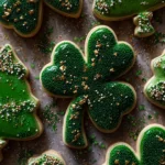 Gold and Green St. Patrick’s Day Sugar Cookies First Image