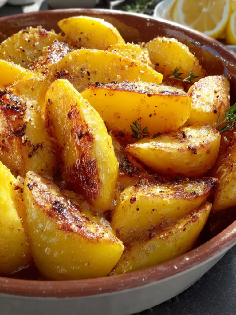 Greek Lemon Potatoes First Image