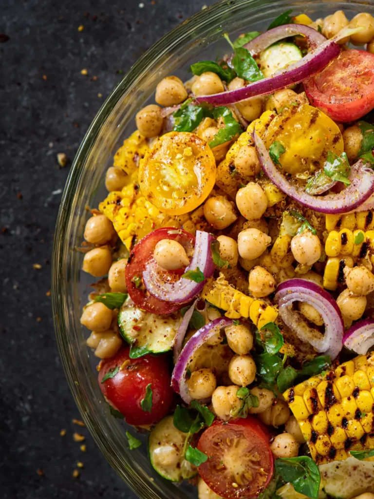 Grilled Corn and Chickpea Salad First Image