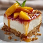 Peach Cobbler Cheesecake Fusion Recipe First Image