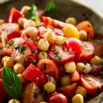 Tomato Chickpea Salad Recipe First Image