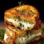 Garlic Bread Grilled Cheese First Image