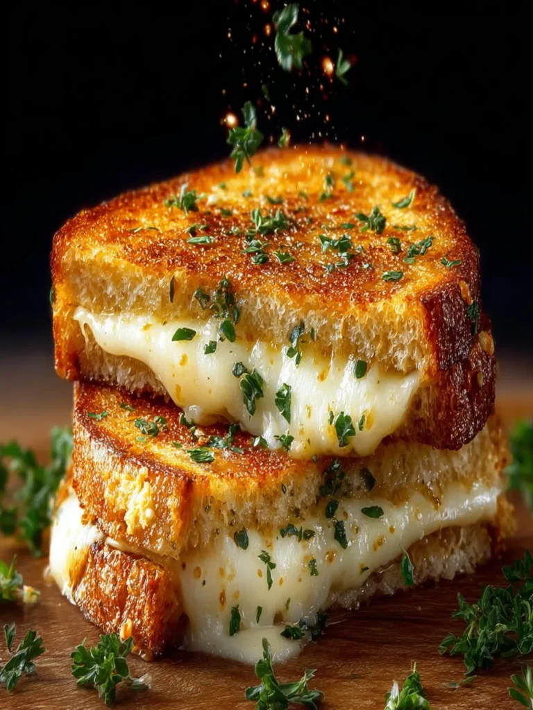 Garlic Bread Grilled Cheese First Image