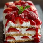 Strawberry Cream Cheese Icebox Cake First Image