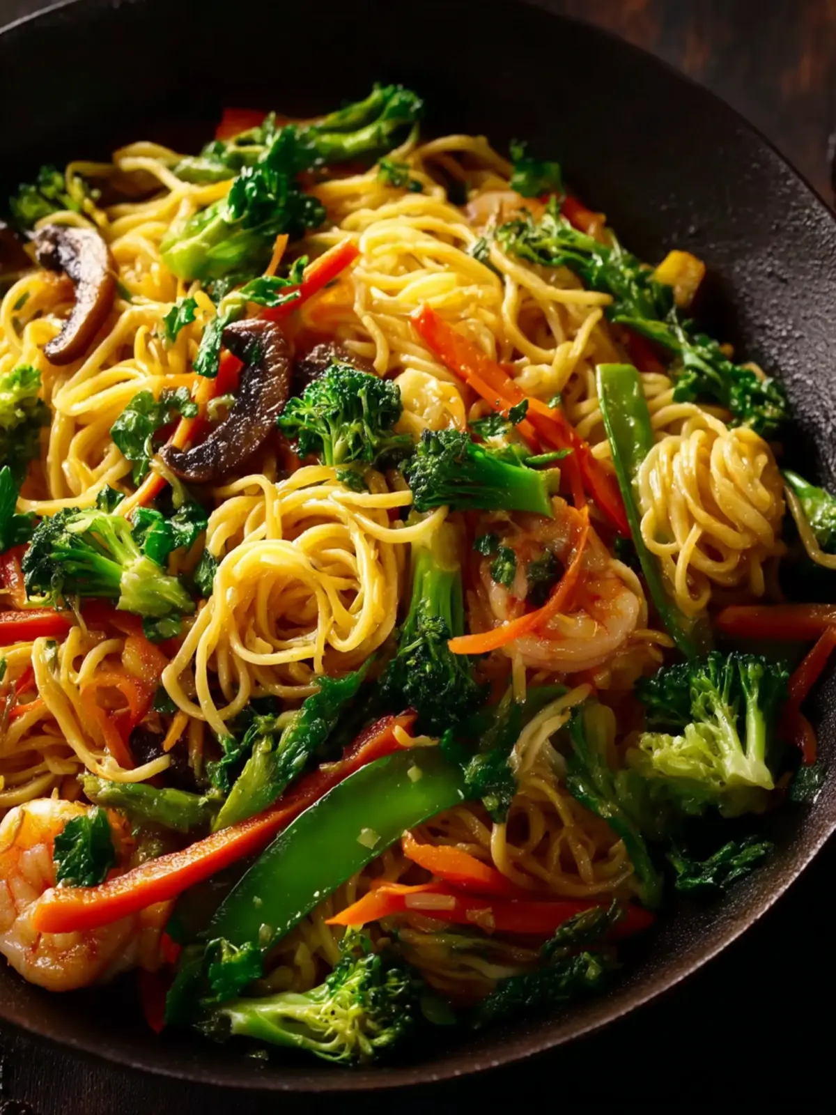 garlic butter noodle stir fry First Image